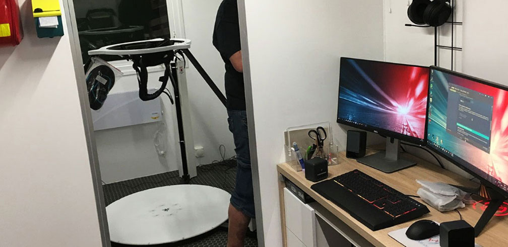 Treadmill and game master console